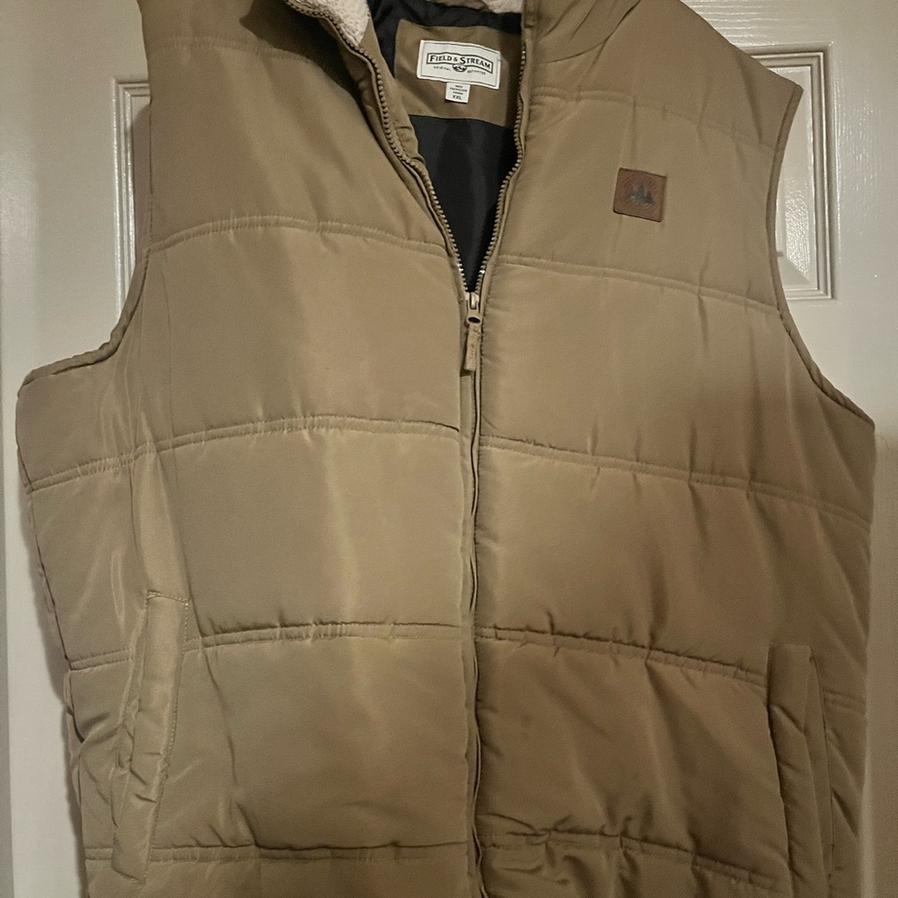 Field & Stream Beige Quilted Vest XXL